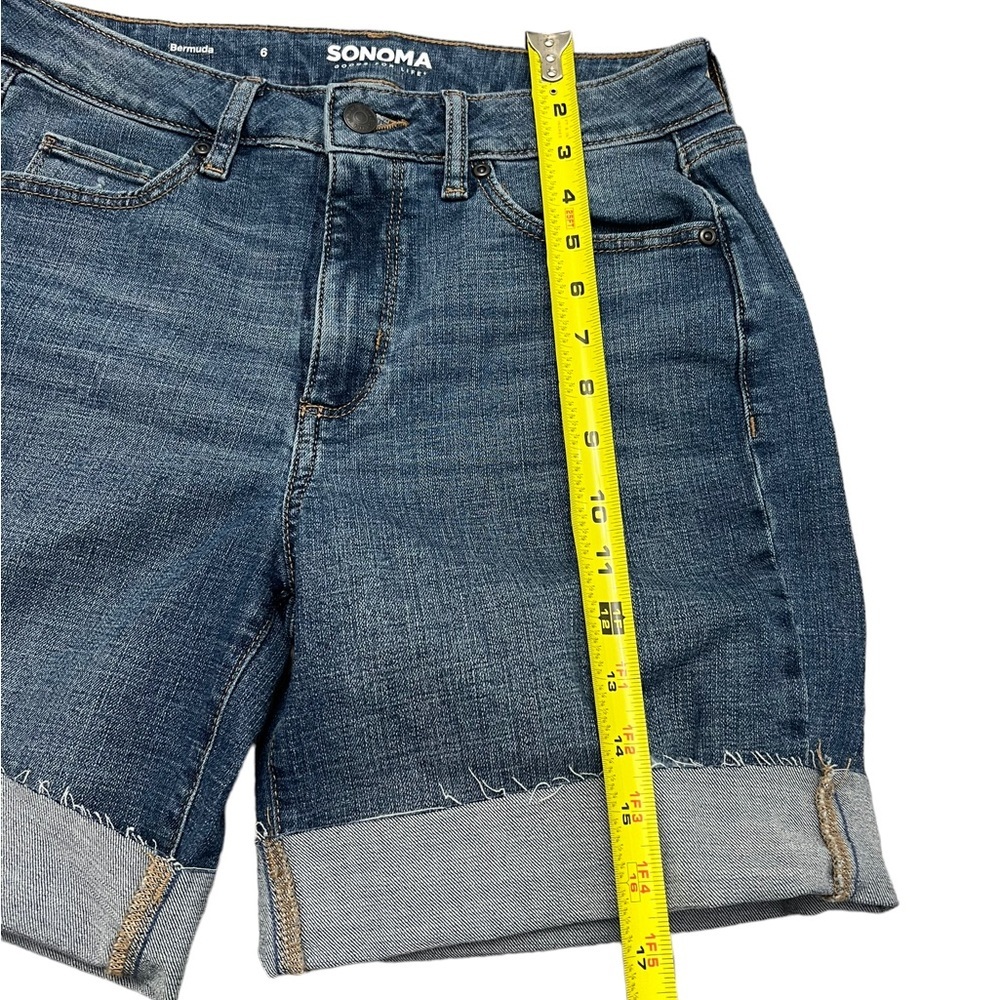 Women's Sonoma Goods For Life® Premium Roll Cuff Jean Shorts US 6 - Picture 7 of 9